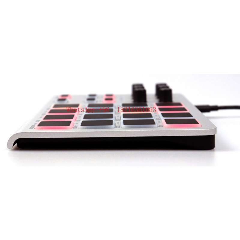 Midi Controller Pad - 20.26NEW 휴대용 슬림 알루미늄 드럼 패드