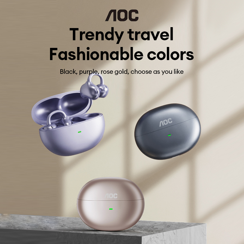 Audio To Music - AOC ACD2544 무선 블루투스 이어클립 이어버드