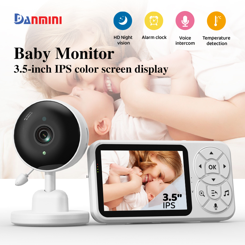 Audio Detect Music - Danmini 3.5인치 베이비 모니터 컬러 스크린