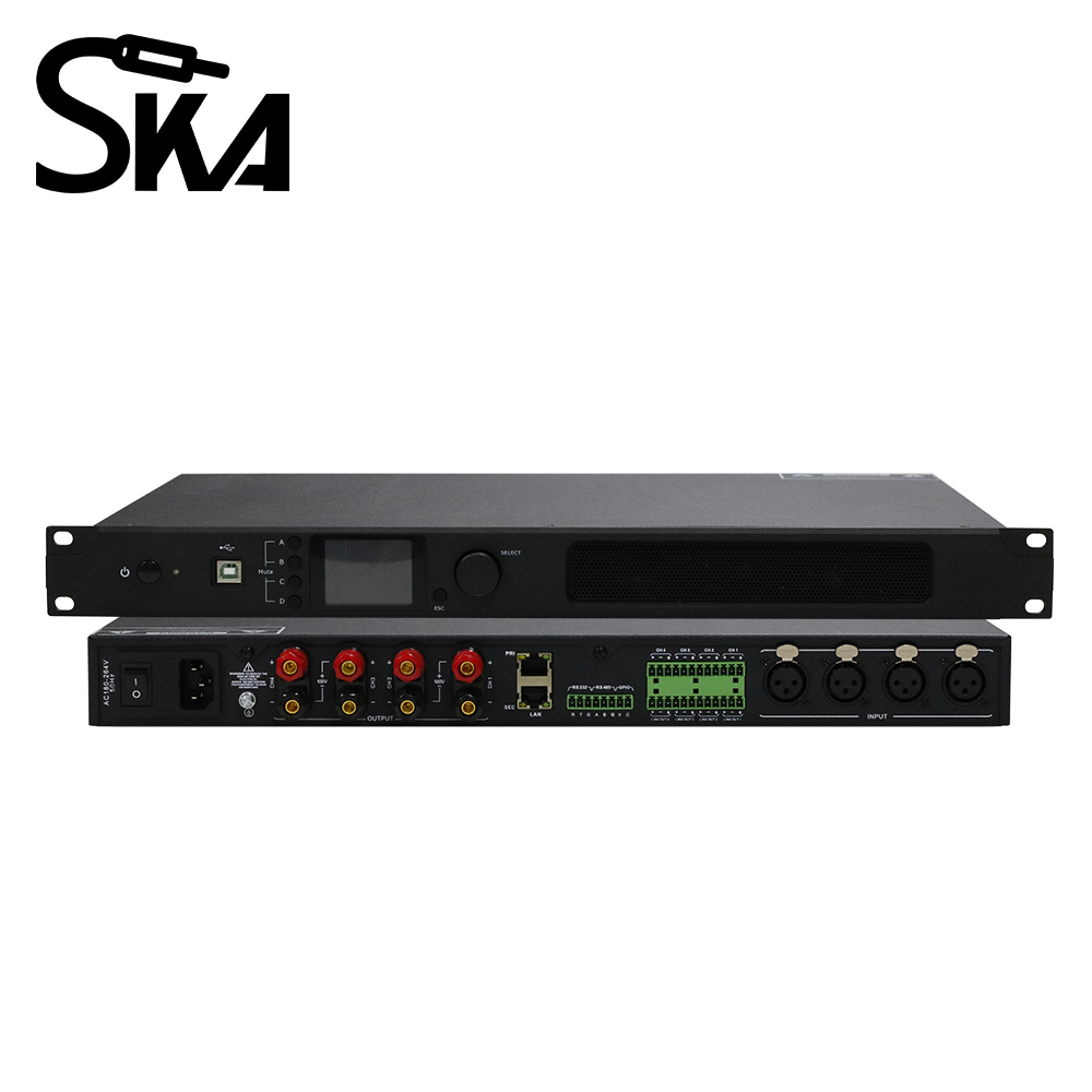 Audio Mixer 4 Channel - DSP 디지털 파워 앰프 1U 타입