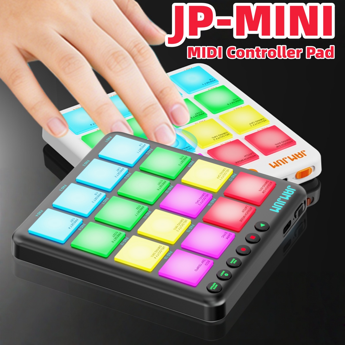 Midi Controller Pad - JAMJUM JP-MINI 무선 MIDI 패드 컨트롤러