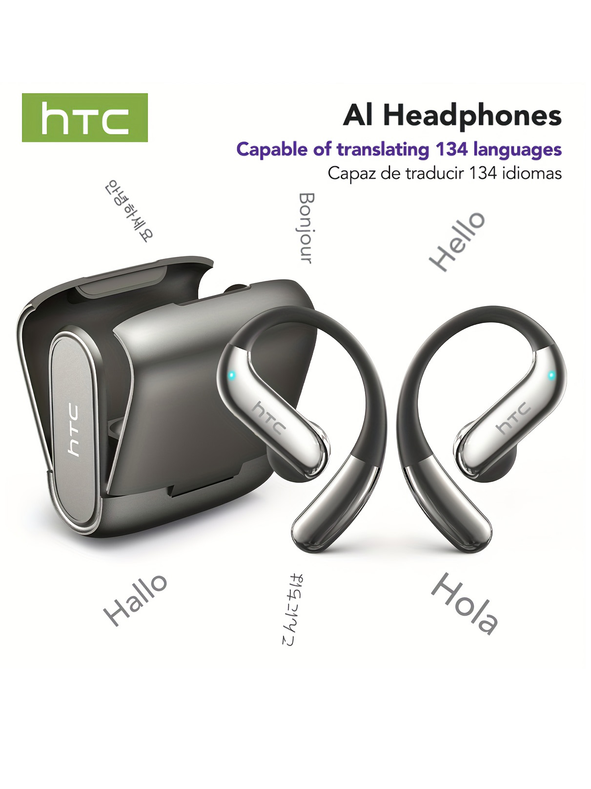 Audio To Music - 오픈 이어 블루투스 헤드폰 HTC 30시간