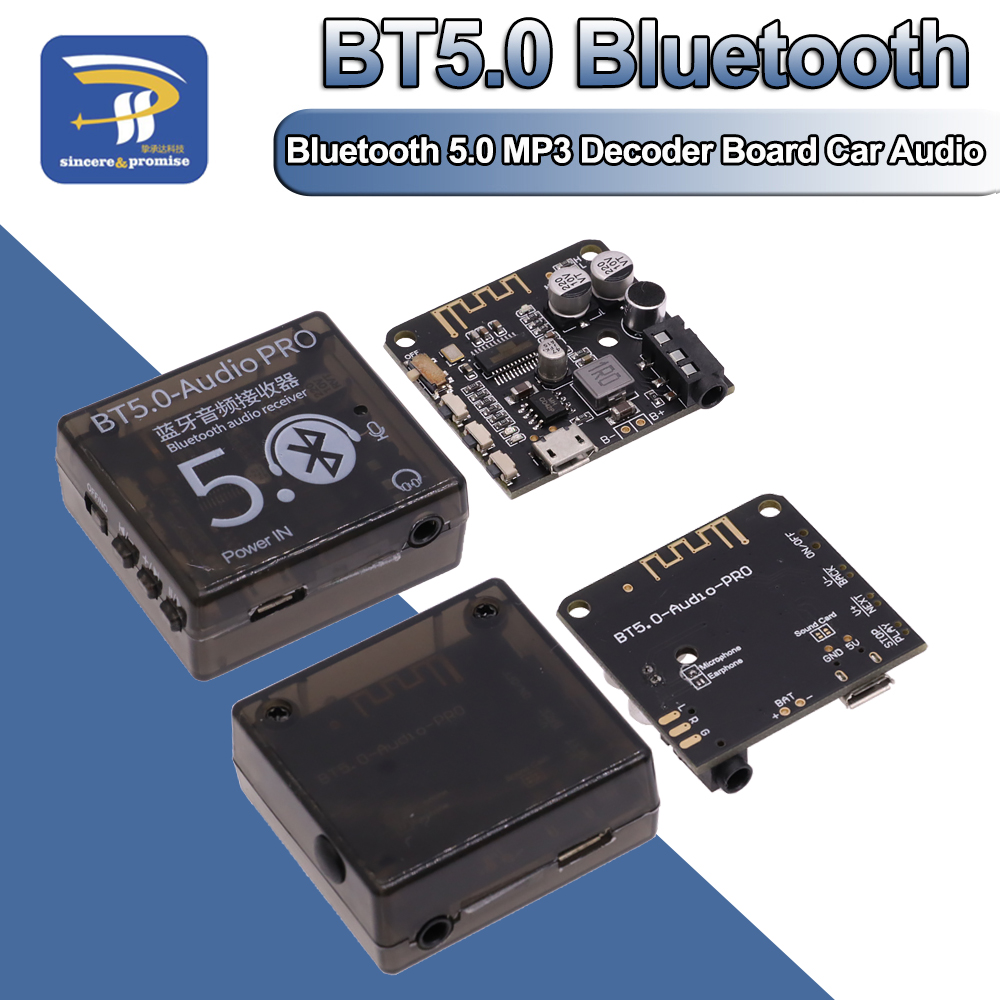 Music Audio Pro - 블루투스 5.0 MP3 디코더 보드 케이스,