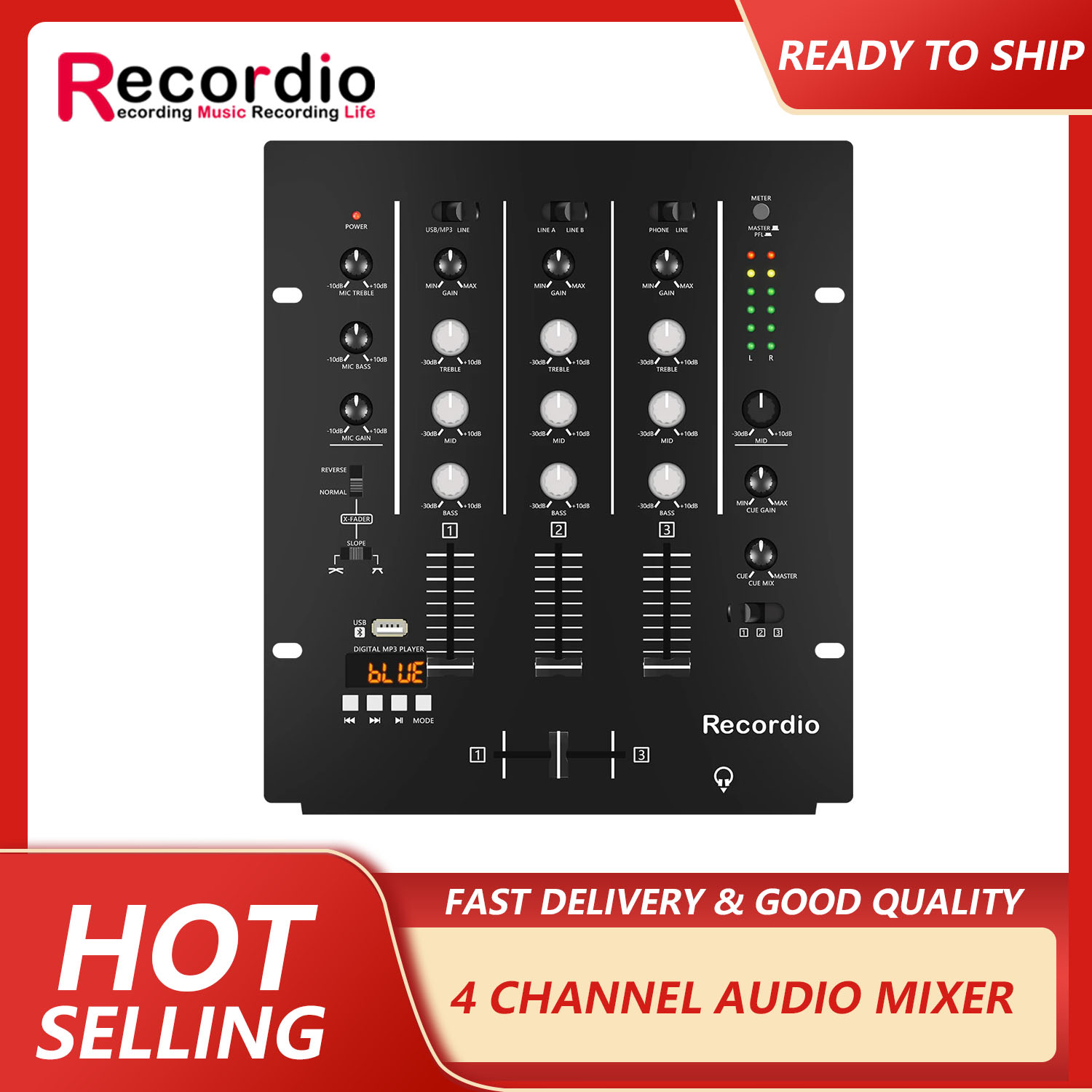 Audio Mixer 4 Channel - GAX-DM4 OEM 전문 4 채널 오디오