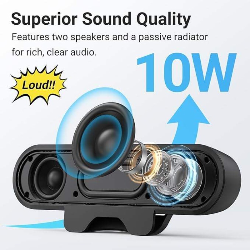 휴대용 클립형 USB 사운드바 10W 고출력 HIFI  - Audio Music Free Online 리뷰 및 가격