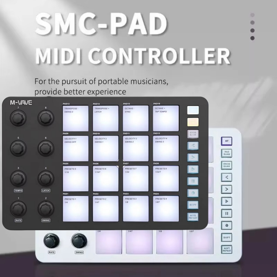 M-VAVE SMC-PAD 무선 MIDI 컨트롤러 적합 - Midi Controller Pad 리뷰 및 가격