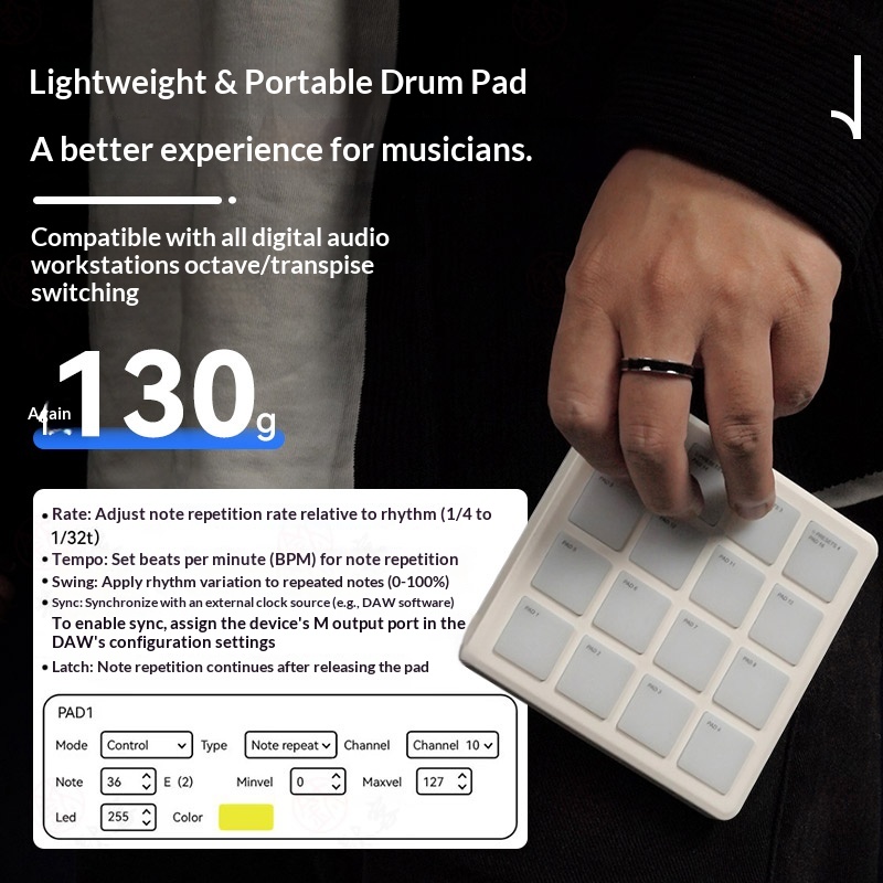 M-VAVE SMC-PAD 포켓 무선 블루투스 MIDI - Midi Controller Pad 리뷰 및 가격