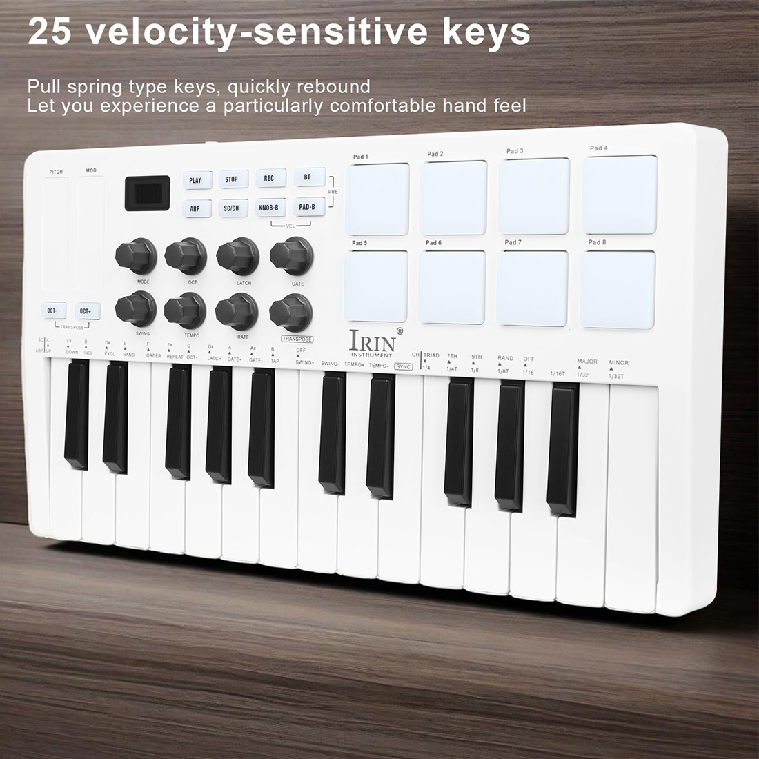 SMK-25 휴대용 키보드 MIDI 컨트롤러 어레인지먼 - Midi Controller Pad 리뷰 및 가격