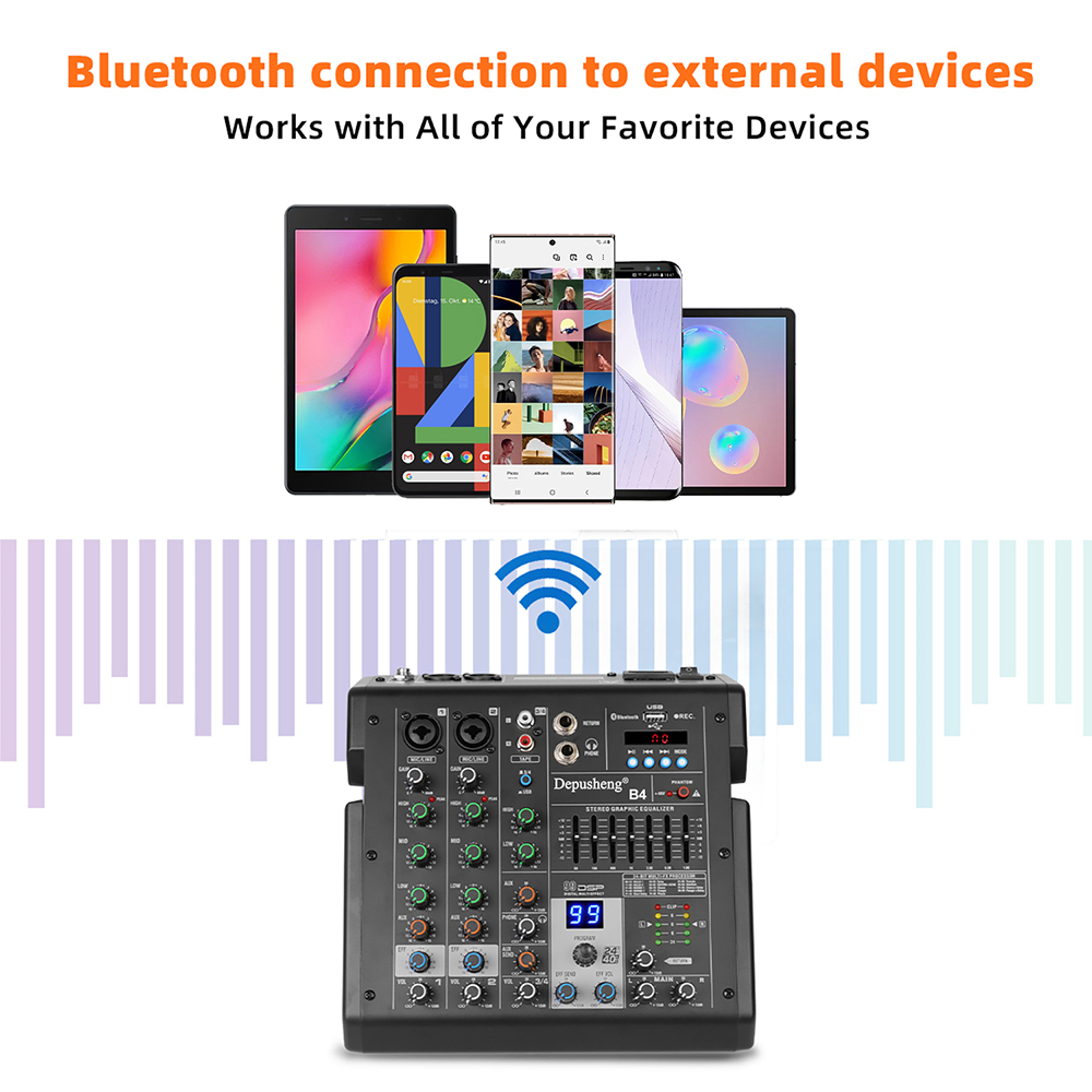 4 채널 오디오 믹서 오디오 인터페이스, Bluetoo - Audio Mixer 4 Channel 리뷰 및 가격