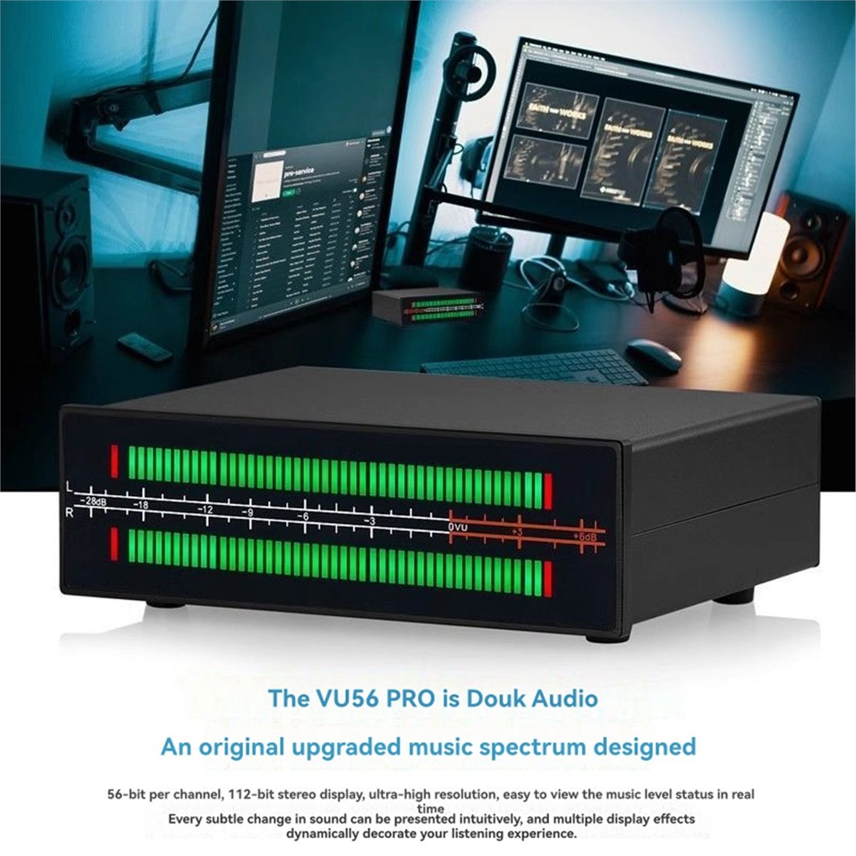 A40I VU56-PRO 듀얼 채널 음악 스펙트럼 분석 - Music Audio Pro 리뷰 및 가격