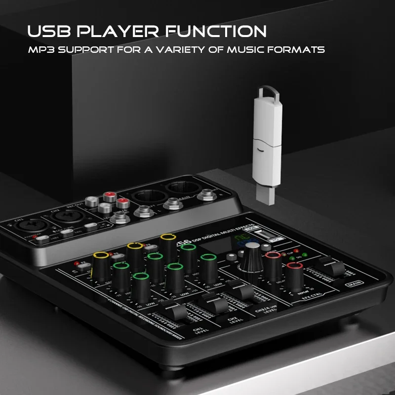 블루투스 USB 레코딩 컴퓨터용 오디오 인터페이스 믹서 - Audio Mixer 4 Channel 리뷰 및 가격