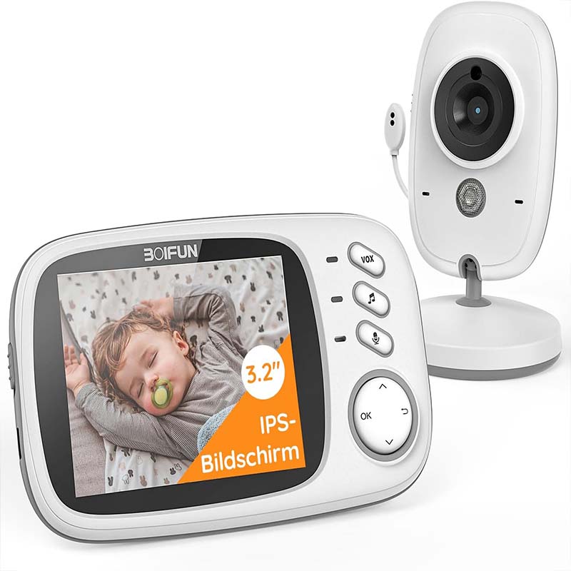 Boifun 3.2인치 디지털 LCD 화면 무선 베이비 - Audio Detect Music 리뷰 및 가격