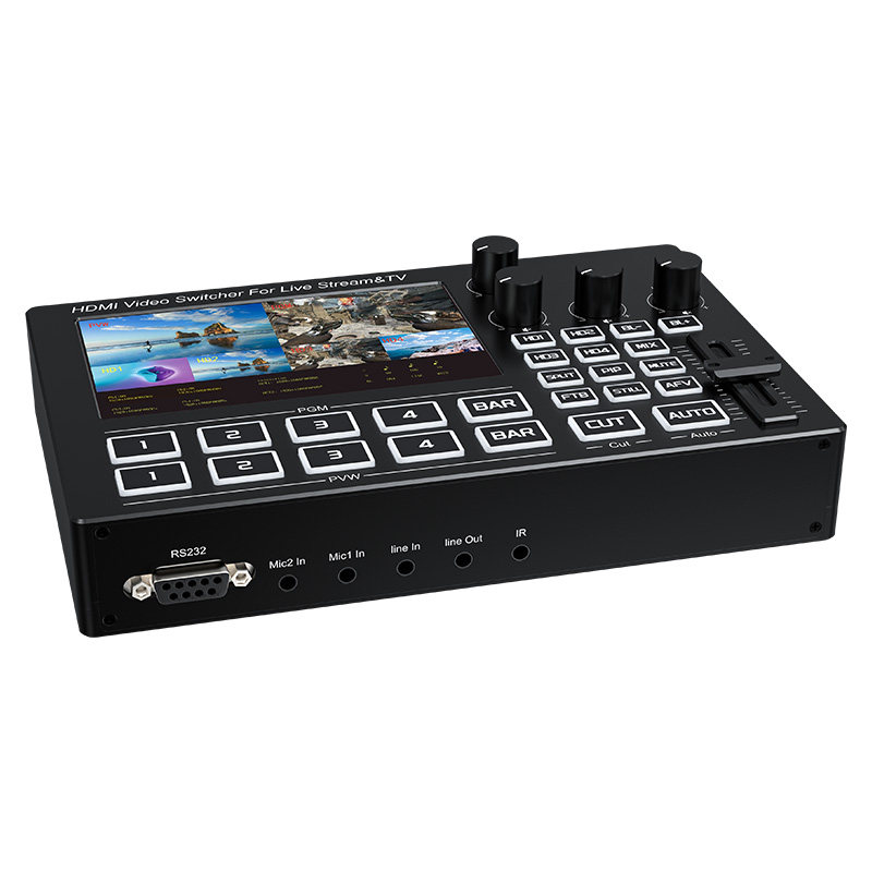 4채널 1080P HDMI 라이브 스트리밍 비디오 믹서 - Audio Mixer 4 Channel 리뷰 및 가격