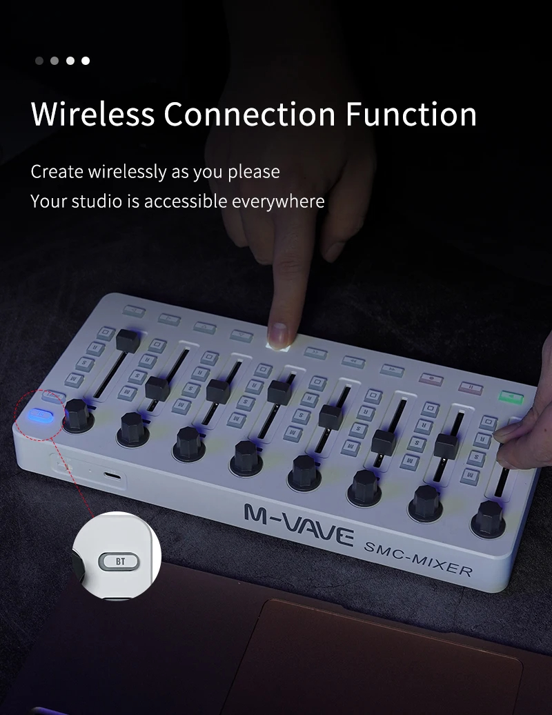 M-VAVE SMC-믹서 무선 MIDI 컨트롤러, 버튼 - Midi Controller Pad 리뷰 및 가격