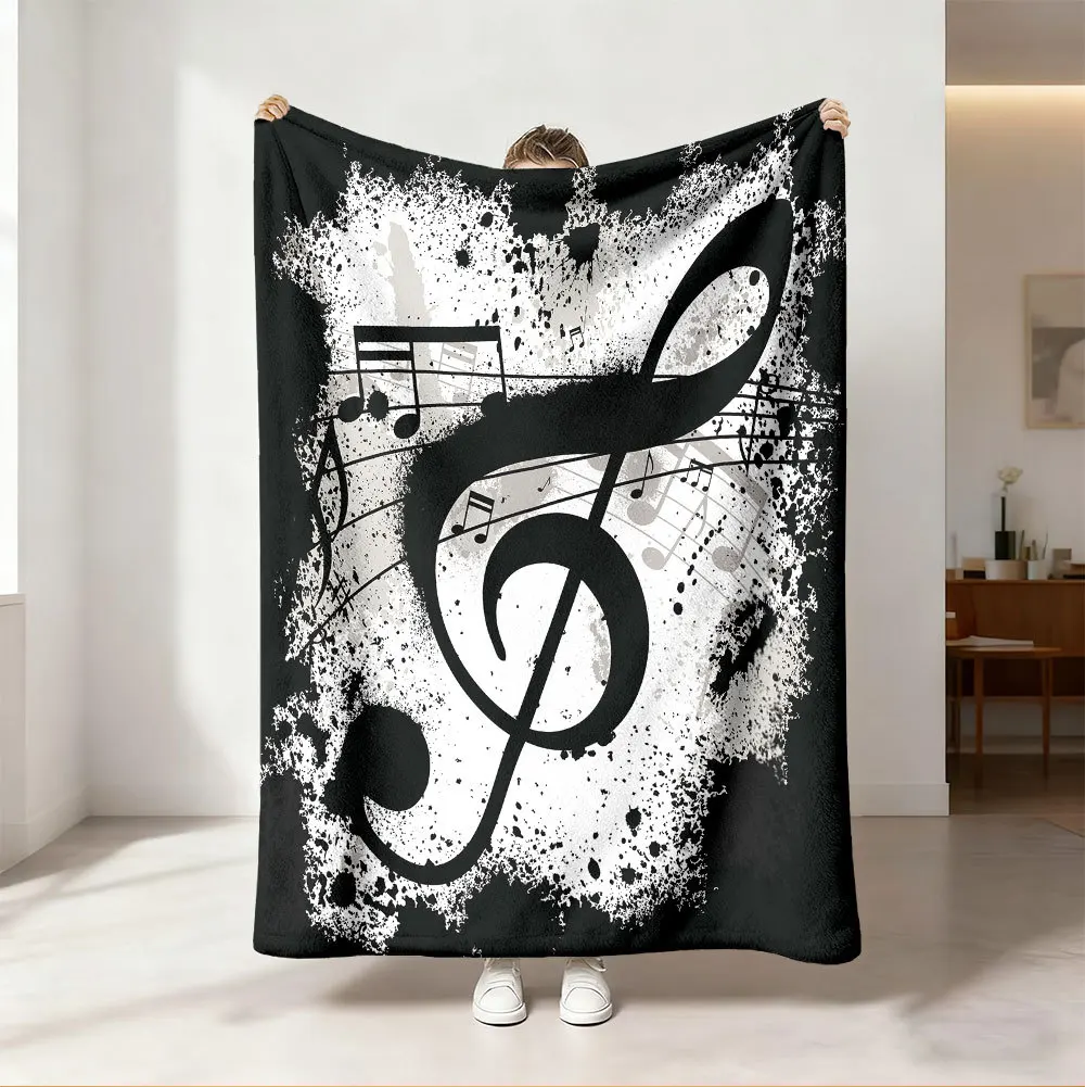 스로우 블랭킷 생생한 네온 레인보우 음악 노트 오디오  - Audio Into Music Sheet 리뷰 및 가격
