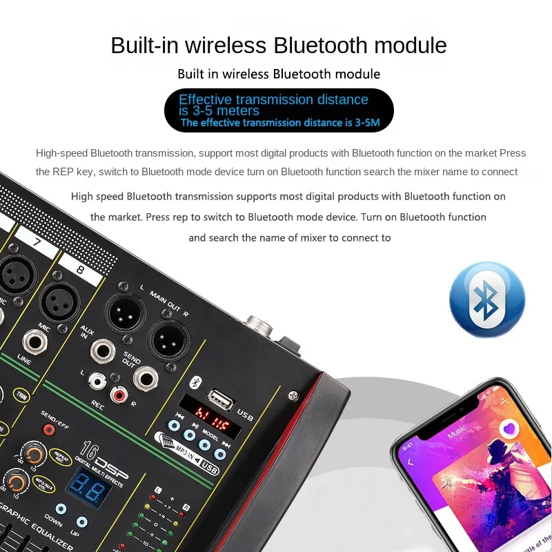 전문가용 블루투스 USB 오디오 믹서, DSP 잔향 효 - Audio Mixer 4 Channel 리뷰 및 가격