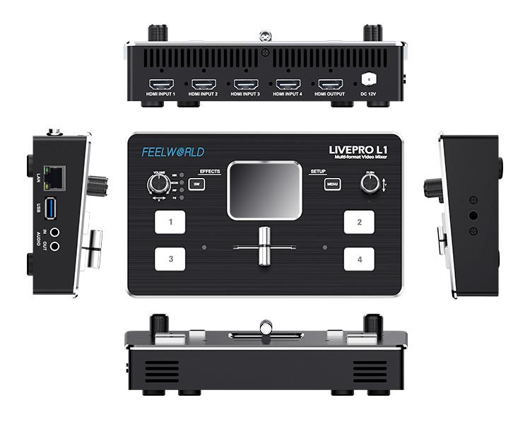 FEELWORLD LIVEPRO L1 4xHDMI 입력 - Audio Mixer 4 Channel 리뷰 및 가격
