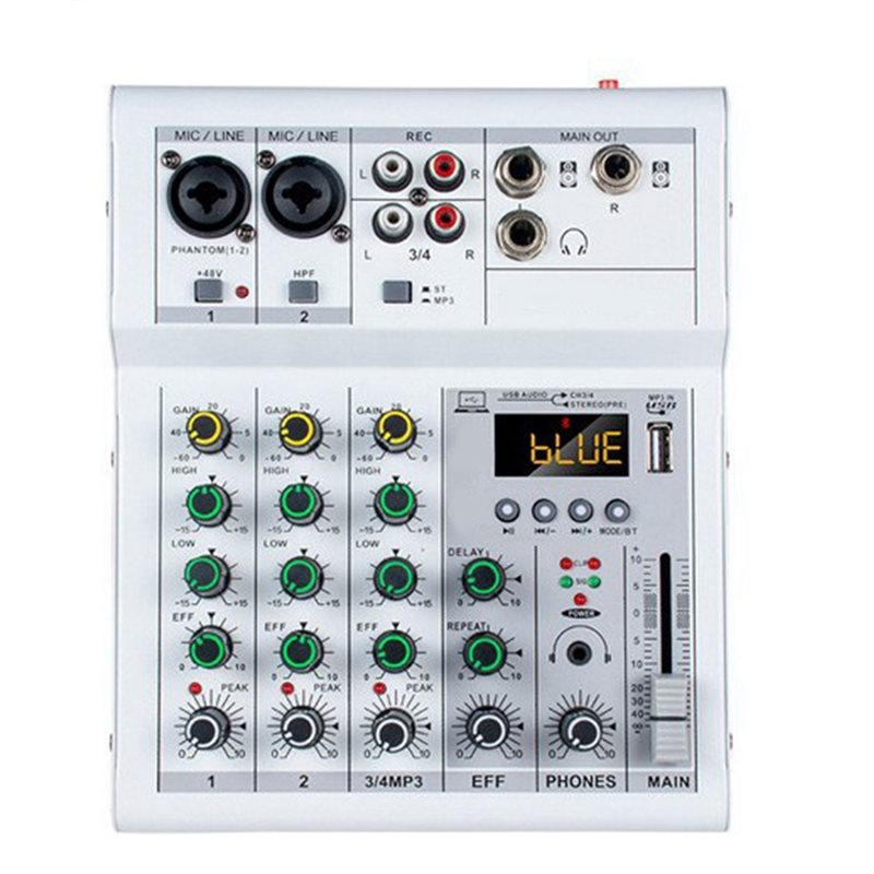 전문가용 디지털 DJ 믹서 콘솔 4채널 오디오 믹서 U - Audio Mixer 4 Channel 리뷰 및 가격