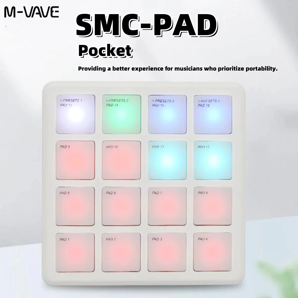 M-VAVE SMC-PAD POCKET 화이트/그린/블 - Midi Controller Pad 리뷰 및 가격