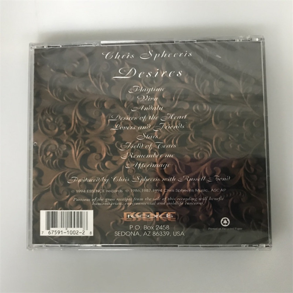 CD 'Desires' 크리스 스피어리스 음악 디스크  - Audio Music For 리뷰 및 가격
