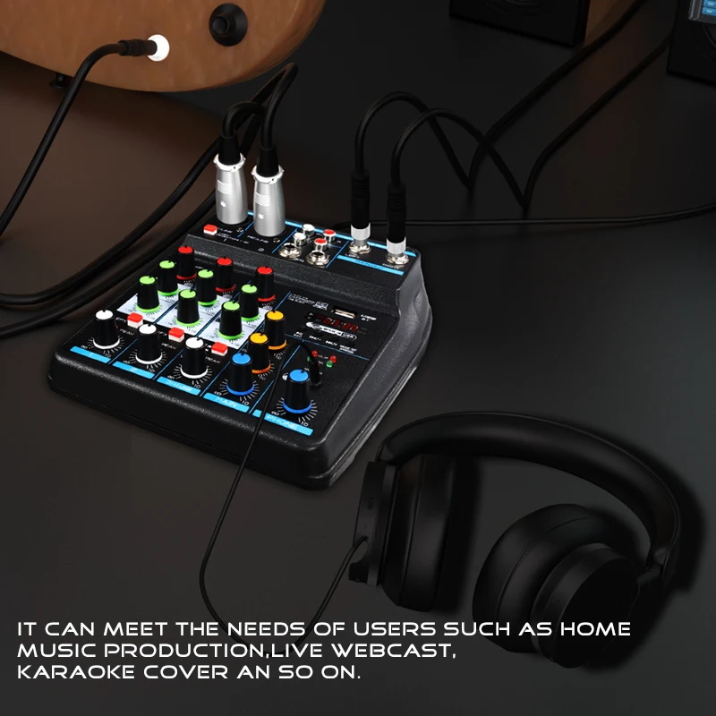 4채널 미니 USB 오디오 믹서 콘솔, 48V 팬텀 파 - Audio Mixer 4 Channel 리뷰 및 가격